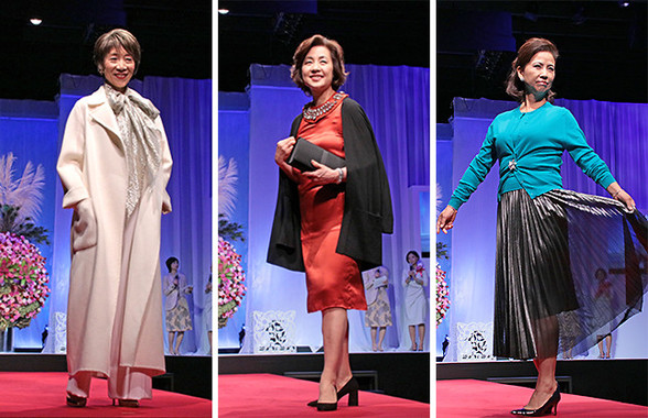 「オトナのためのファッションショー」に出演したモデルその１