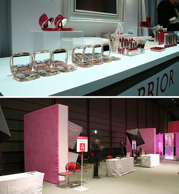 一般参加者もイベント会場でメイクと写真撮影のサービスが受けられる