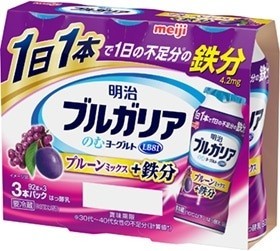 不足しがちな鉄分をヨーグルトと一緒に手軽に摂取することができる