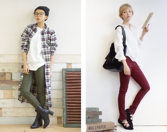 （写真左から）オリーブ、バーガンディー