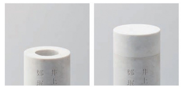 遺骨は地中ではなく墓碑内部に収蔵される