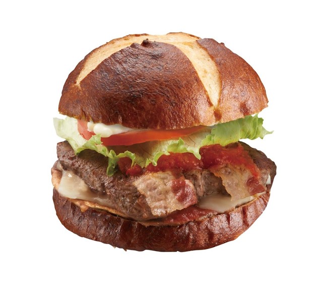 プレッツェル モッツァレラ ベーコン バーガー