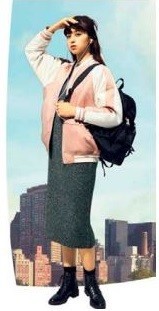 コーディネートに合わせてスタイリングが楽しめる「リバーシブルビッグスカジャン」