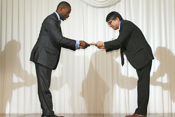 FAO飢餓撲滅草の根募金の贈呈