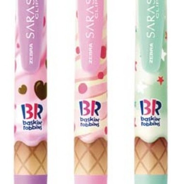 サラサクリップには1本に1つのフレーバーがデザインされている