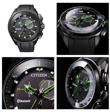 スマホとリンクするアナログ腕時計