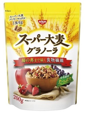 食物繊維の質と量が違う「スーパー大麦グラノーラ」