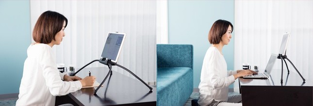 タブレット見ながらメモも容易に