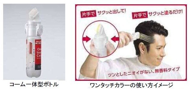 片手でサクッと染める白髪染め