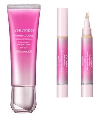 「オール　デー　ブライトナー　N」(左)と「オンメーキャップ　スポッツコレクティング　セラム」