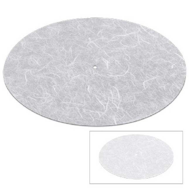 帯電しにくい和紙製ターンテーブル・シートが付属