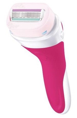 肌の上を軽く滑らせるだけで手軽にツルツル肌に