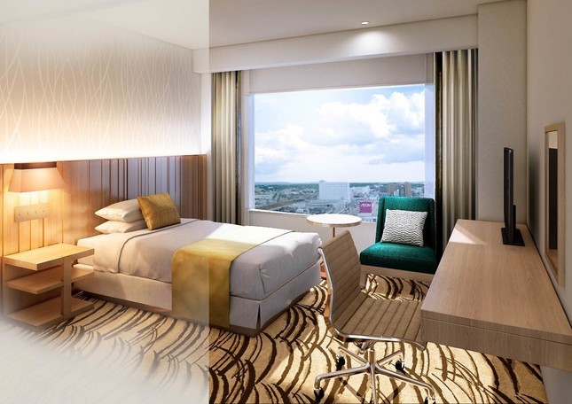 北海道の自然をモチーフにした内装