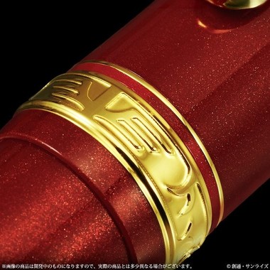 真鍮製のリングにエッチング加工による階級章モチーフ