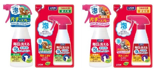 愛犬用（左）と愛猫用