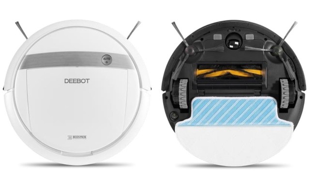 ゴミを吸い込んだ、モップシステムで水拭き