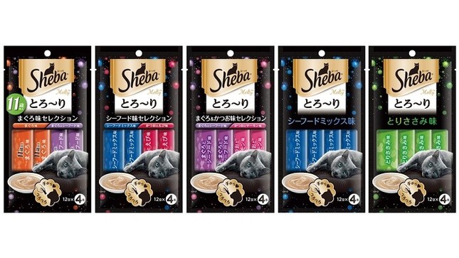 手からあげるのに最適な形状の猫用おやつ