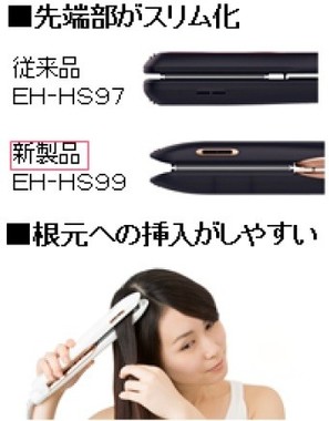 先端部のスリム化で根元への挿入も楽に