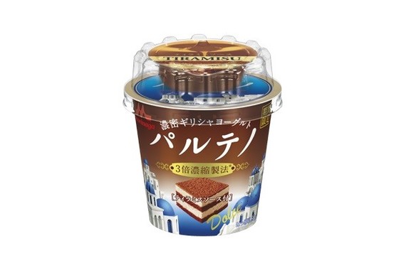 森永乳業「濃密ギリシャヨーグルト パルテノ Dolce ティラミスソース付」