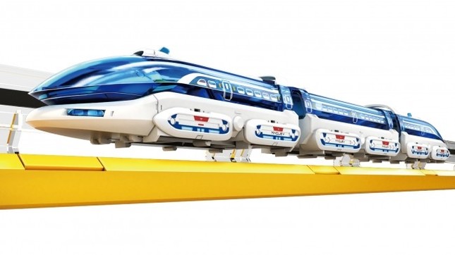 磁力で浮いて走る