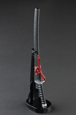 掛け台に置かれた龍馬モデル