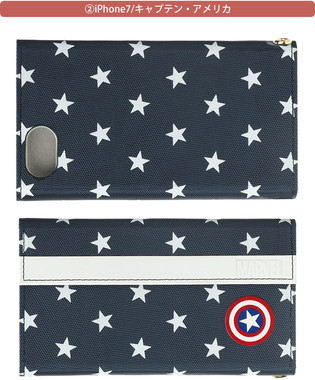 iPhone 7用 フリップカバー / キャプテン・アメリカ