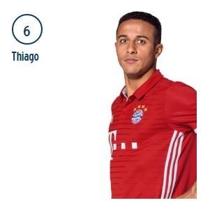 ティアゴ選手（バイエルンの公式サイトより）