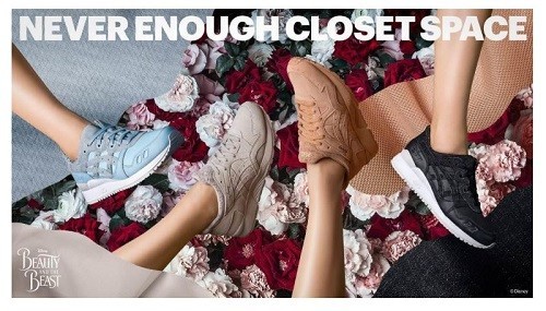 アシックスと美女と野獣がコラボ！