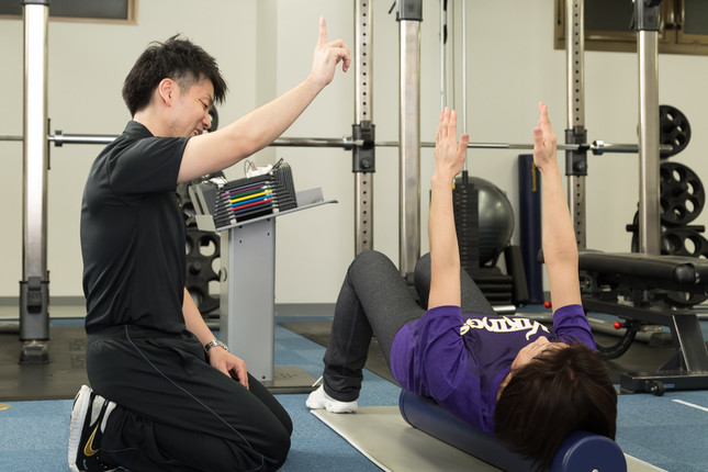 トレーナーと一緒に