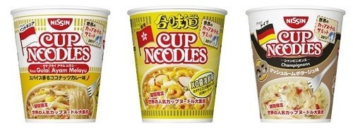 （左から）ラサ グライ アヤム ムラユ、XO 醤海鮮味、シャンピニオンズ