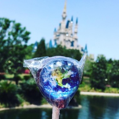 惑星キャンディ「Planet Lollipop EARTH(Cotton Candy)」