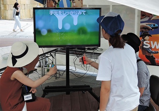 ニンテンドースイッチの乳搾りゲーム「ミルク」