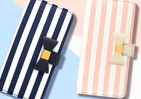 リボン×ストライプが目立ち度UP　夏にぴったりのiPhoneケース