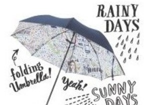 ファミマ×人気イラストレーター「Shogo Sekine」コラボ第2弾！「晴雨兼用折りたたみ傘」発売