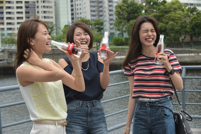 当選者の3人。驚き体験に大興奮。