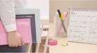 手帳と卓上カレンダーの2役　ノート感覚で書き込める便利ダイアリー