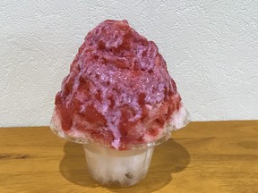 富士山の天然氷のみを使用した「雪菓」のかき氷！