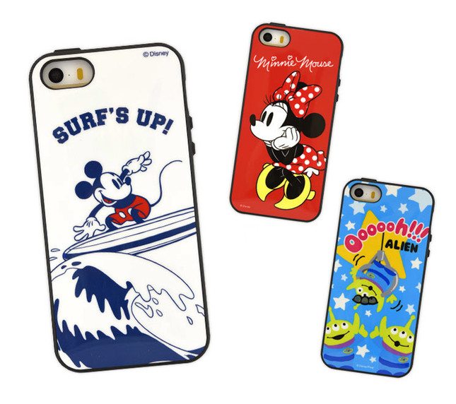 ミッキーたちディズニーキャラが優しく・しっかりiPhoneを守る
