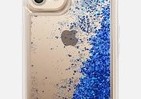 「グリッター」がスノードームのようにきらめく　iPhone X／8／8 Plusケース