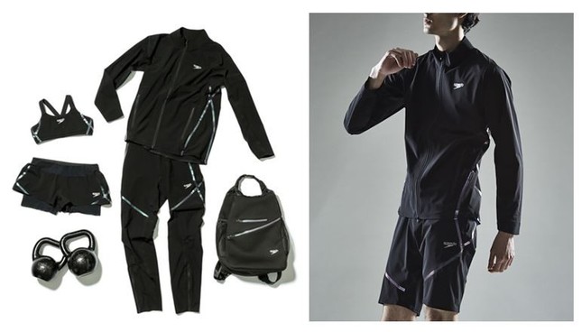 スイムウェアトップモデルと同素材の新しいアパレルコレクション！
