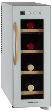 木目ハンドルと白い筐体