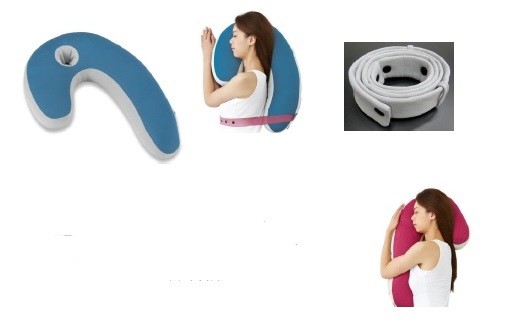 横向き寝姿勢をキープ。いびき改善に特化した枕
