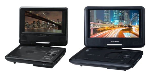 屋内外や車内などどこでもDVDを楽しめる
