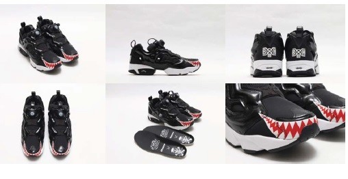 サメの歯をモチーフにしたグラフィックがユニークな1足
