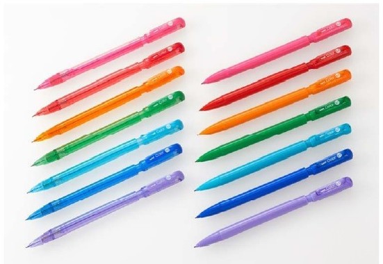 2種類の芯径からそれぞれ7色発売