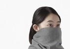 顔まですっぽりマフラー　実はこれ、マスクです！