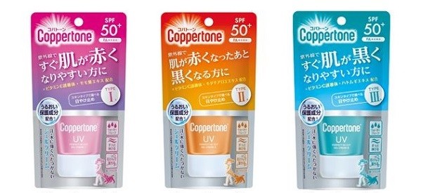 日本人の3つのスキンタイプに合わせて選べる日やけ止め
