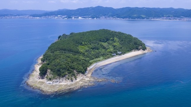 シルエットから「くじら島」の名がついた
