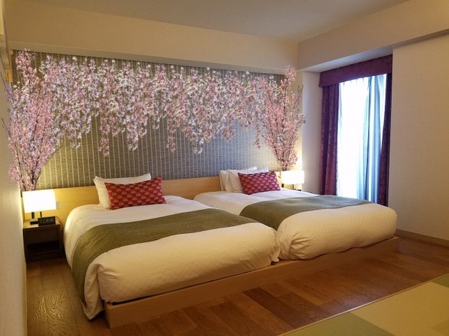 観光後も花見気分