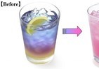 混ぜると色が変化！　モスから摩訶不思議ドリンク「ラベンダーレモネード」